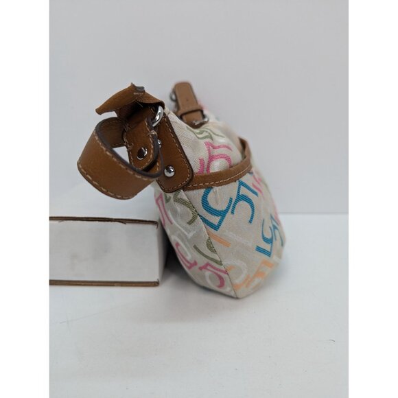 Liz Claiborne LC Logo Small Shoulder Bag Purse 7"x9" with Leather Strap - Picture 5 of 7